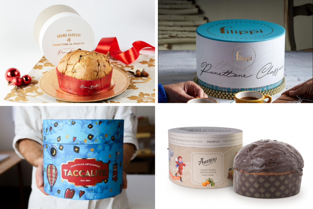 Scatola Porta Panettone E Bottiglia - White Universe - 6